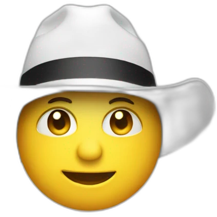 White hat emoji