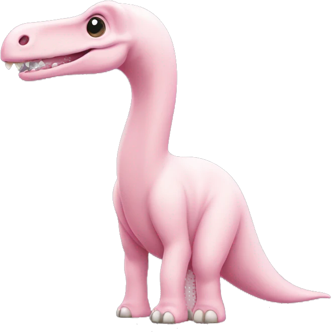 light pink Brachiosaurus emoji