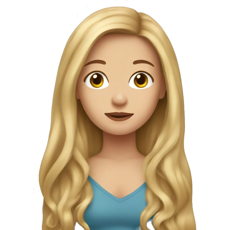 Long Brown hair woman, long Blonde hair woman, baby boy emoji