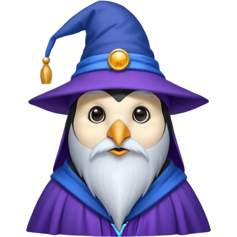 Penguin Wizard emoji