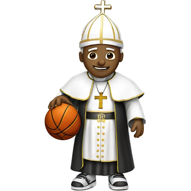 pope playing basketball  emoji