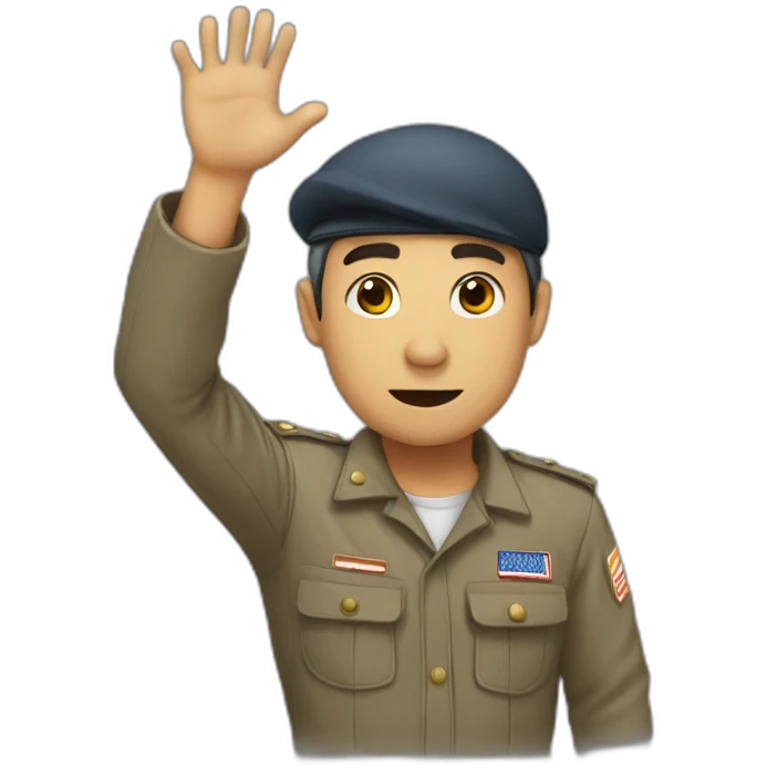 Saludo emoji
