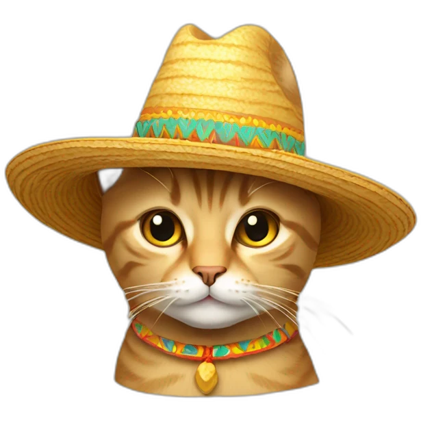 cat with sombrero emoji