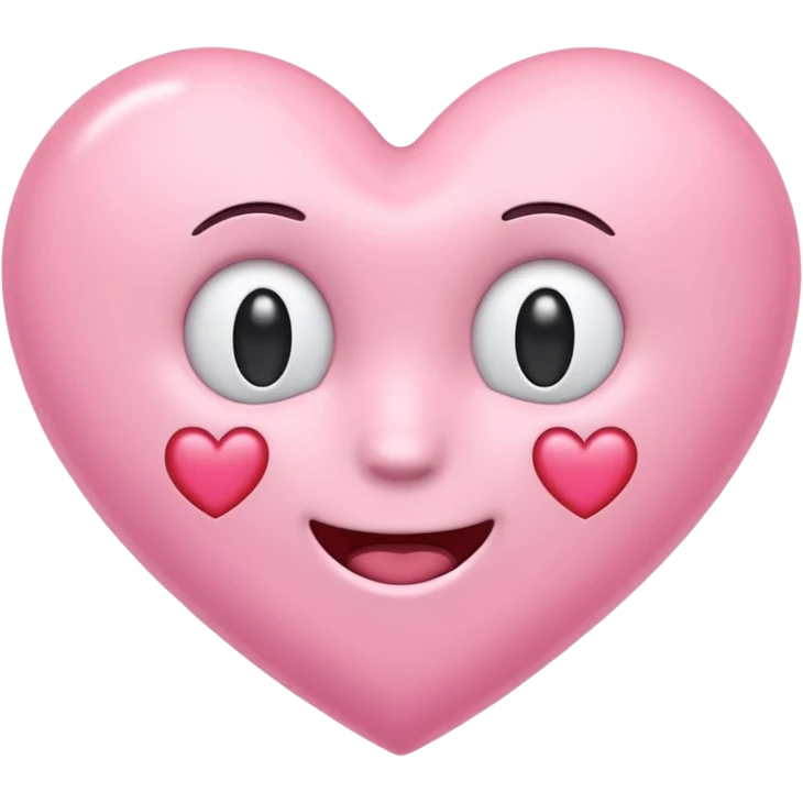 Pastel pink emoji heart  emoji