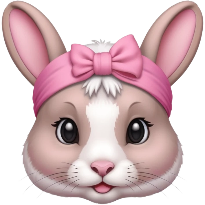 Rabbit with  head band  emoji