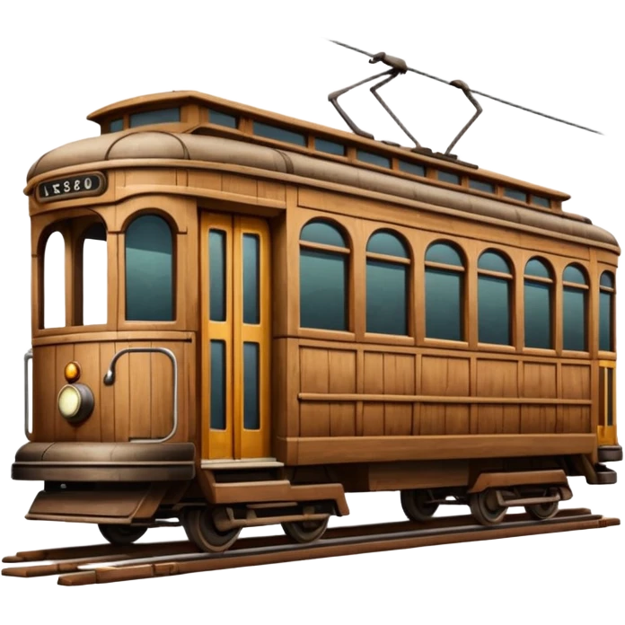 Brown Streetcar emoji
