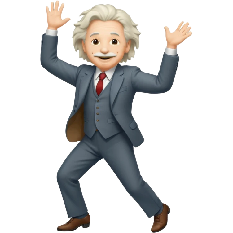 Einstein dancing emoji