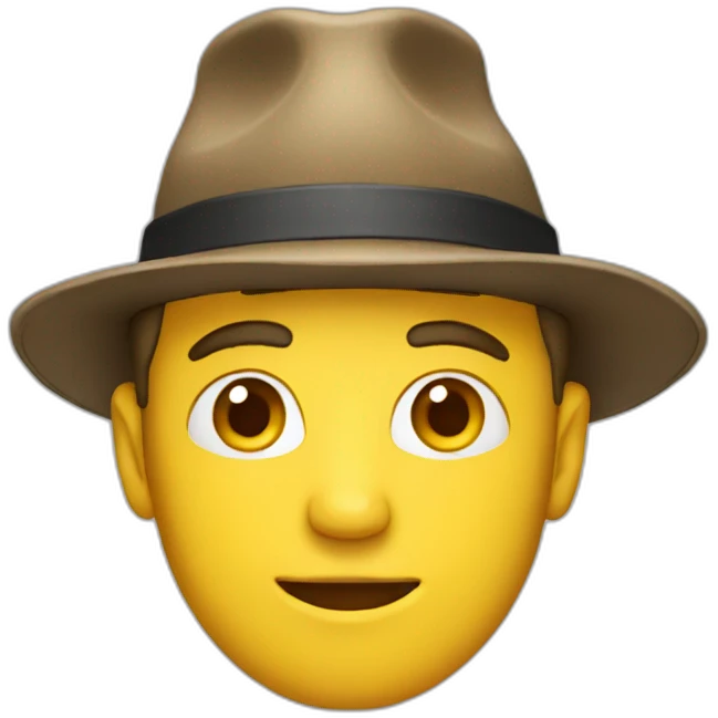 guy with a hat emoji