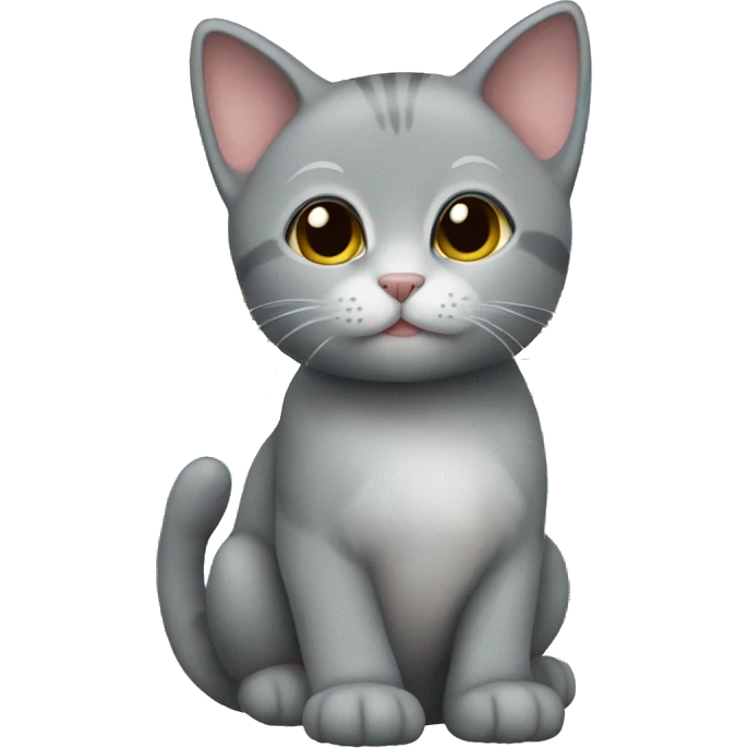 a small gray kitty on argentina flag  emoji