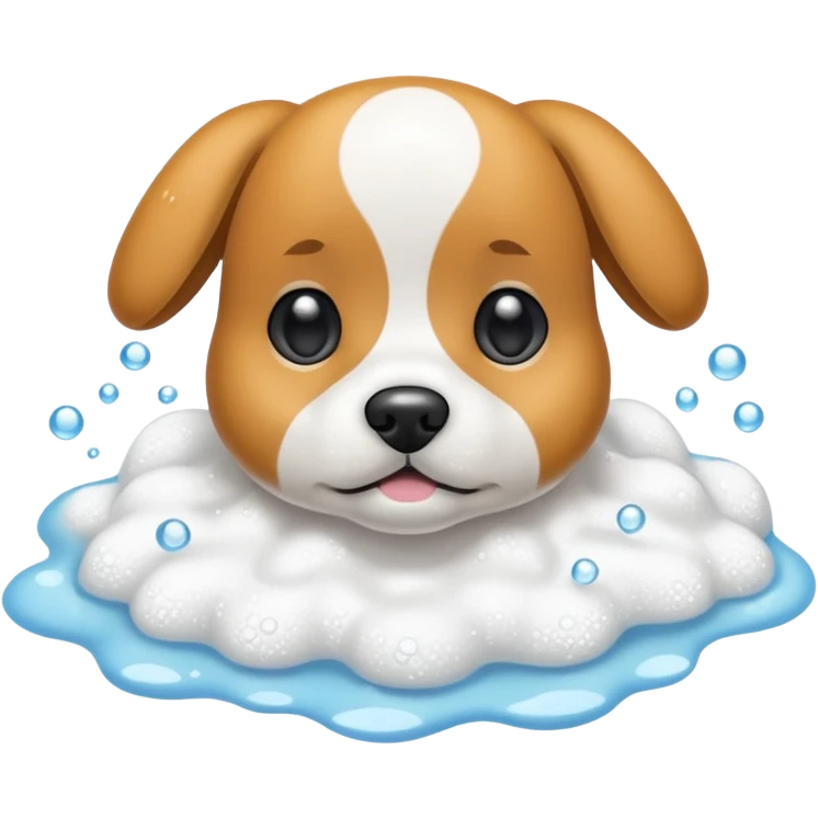 pet Shampoo with foam emoji
