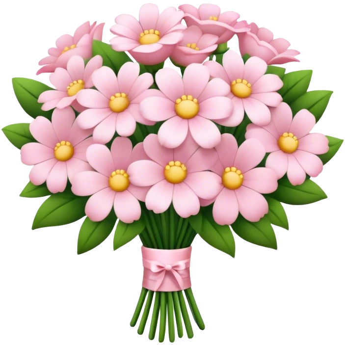 pale pink flower bouquet  emoji