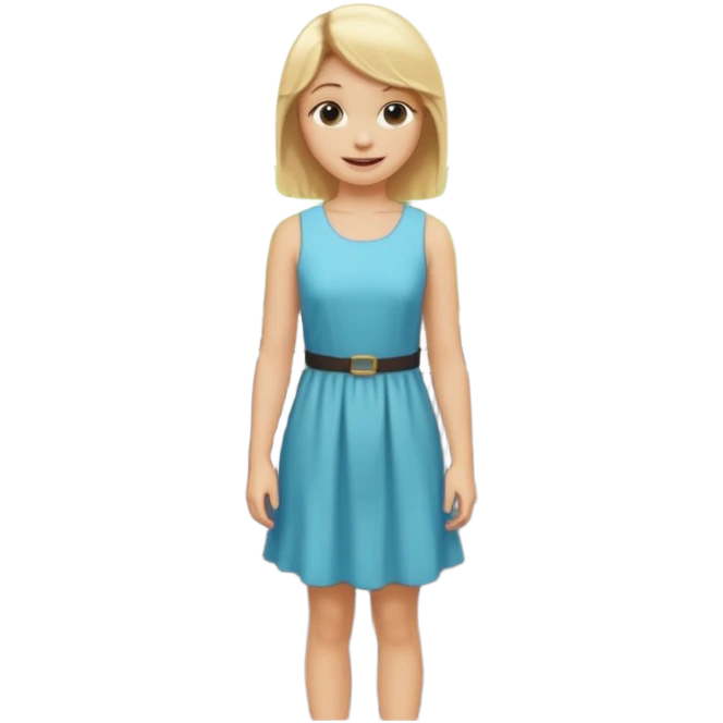 generate an emoji a blond girl next to a kerb emoji