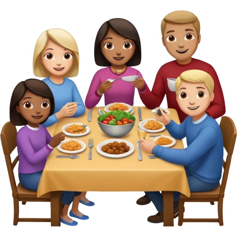 family dinner emoji