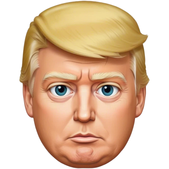 The photorealistic Donald Trump emoji