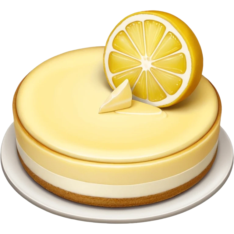 yellow lemon cheesecake emoji