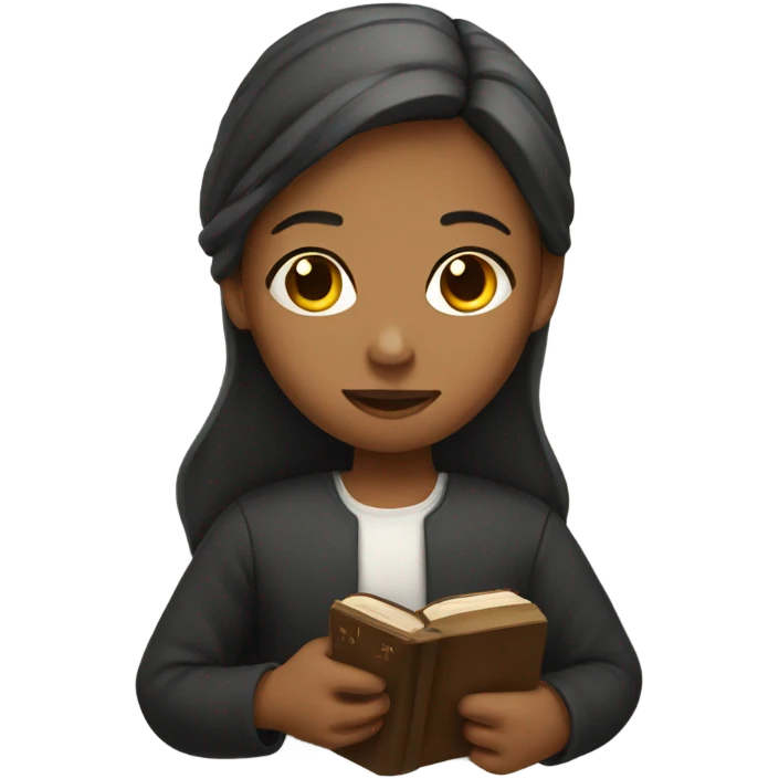 Girl with a Bible  emoji