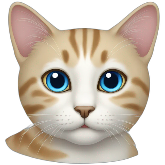 cat blue emoji