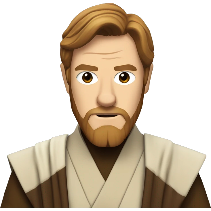 Obi Wan Kenobi from episode 4 of Star Wars emoji