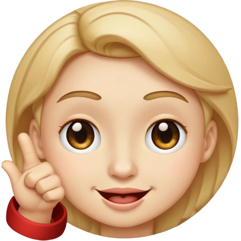 winking smirking pointing circle face emoji