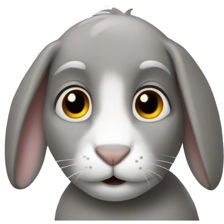 gray rabbit emoji
