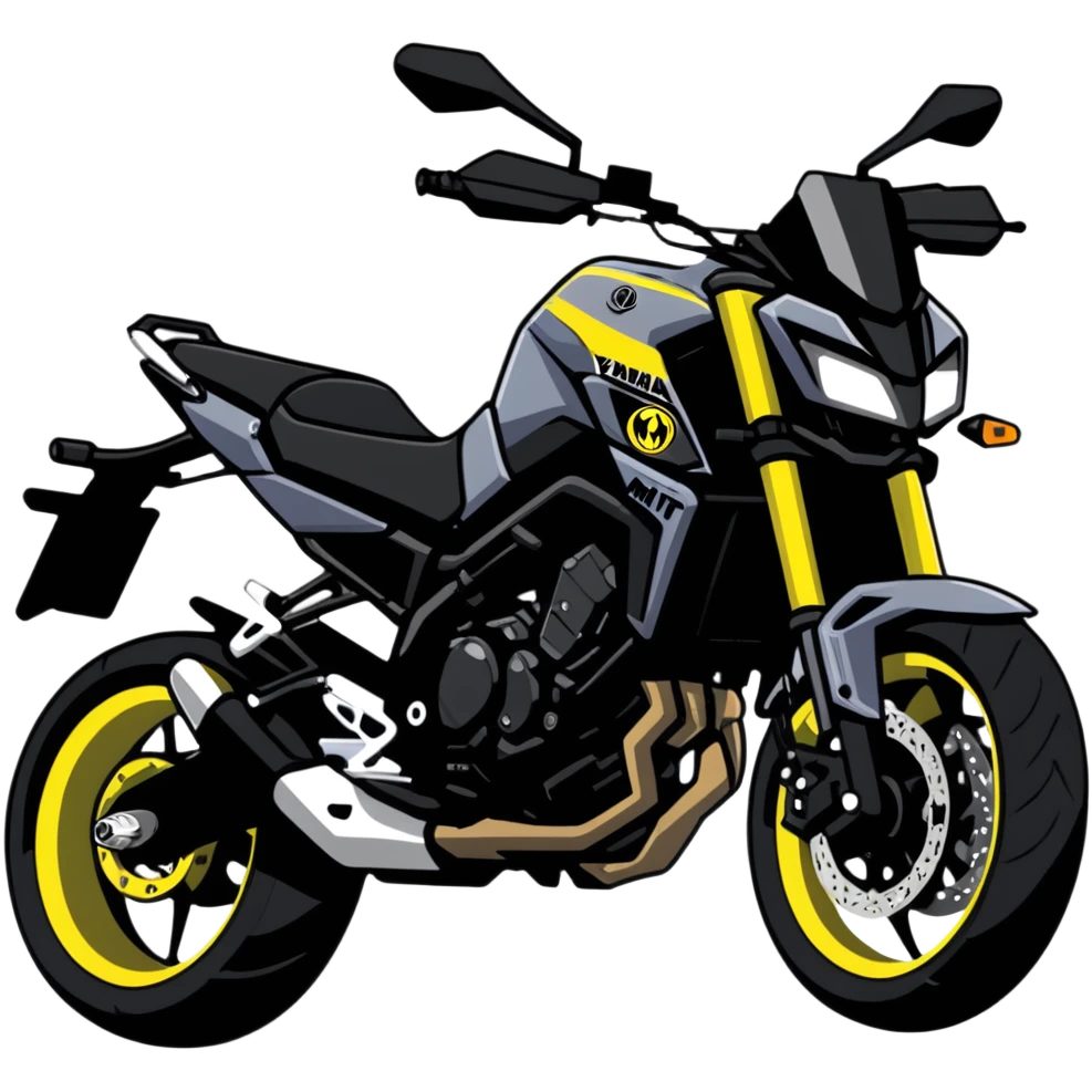Yamaha MT09 motorcycle emoji