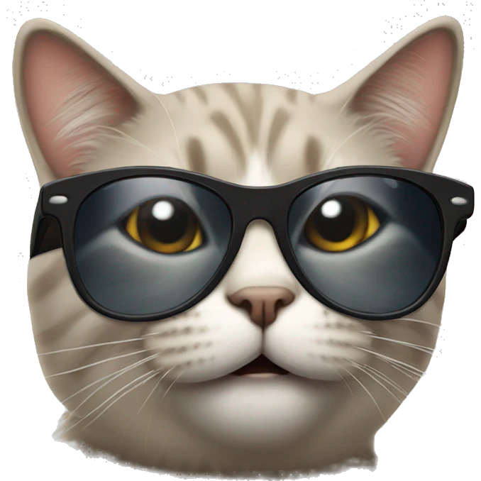 Cat with sunglasses ok  emoji