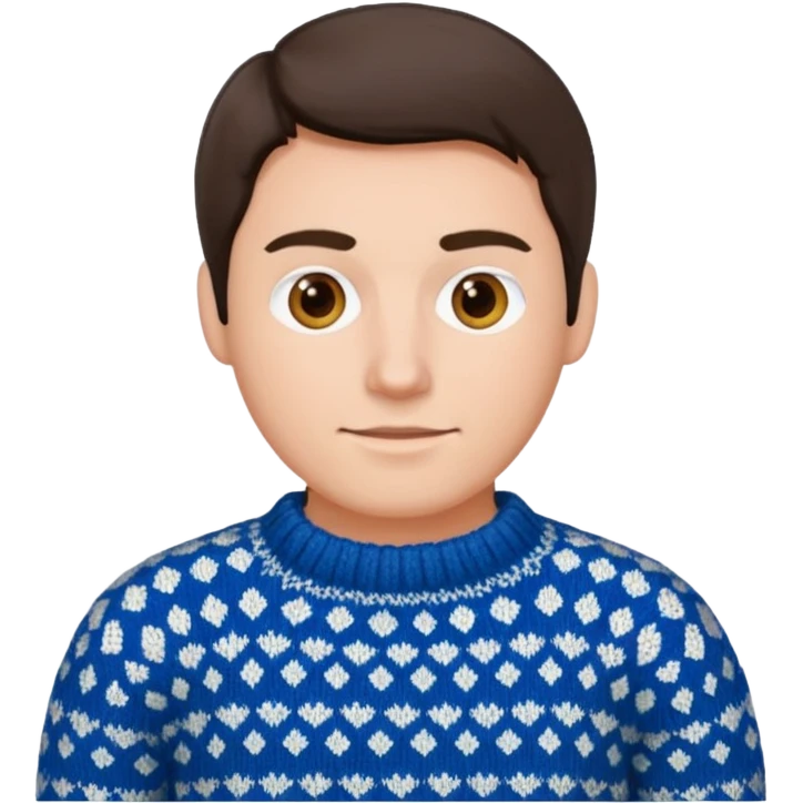 Knitted men emoji