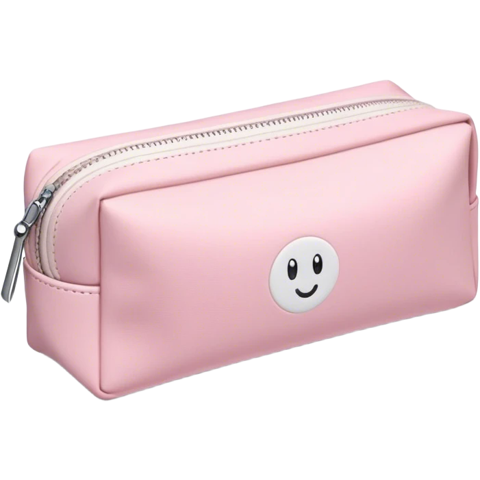 Light pink and white pencil case emoji