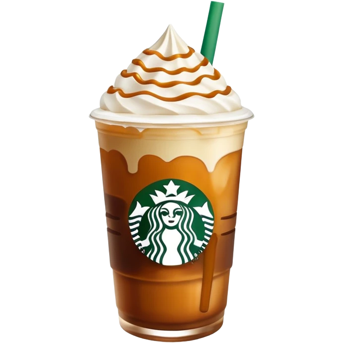 starbucks’ iced caramel macchiato  emoji