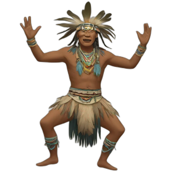 Shaman dance emoji