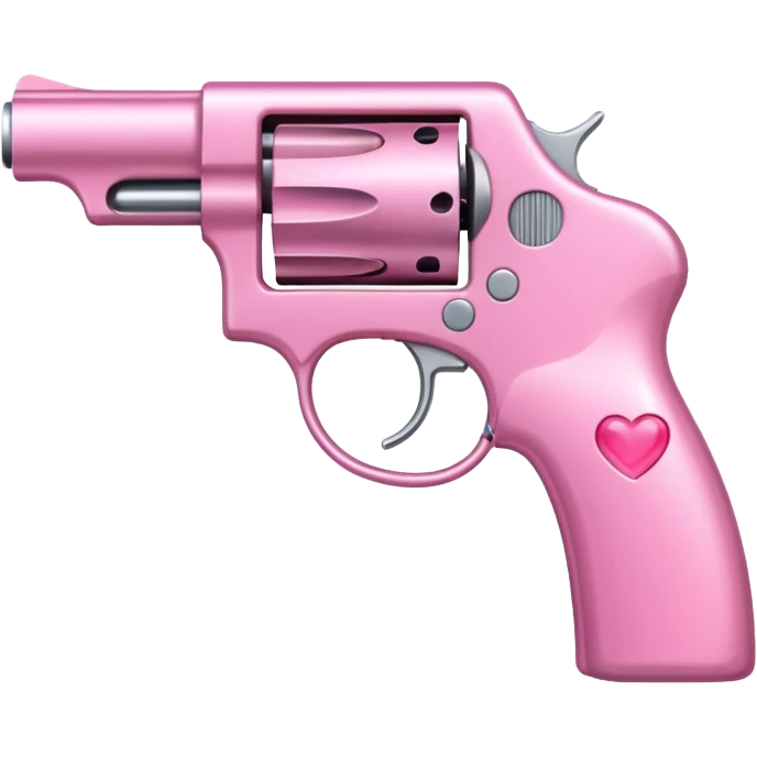 Pink heart gun emoji