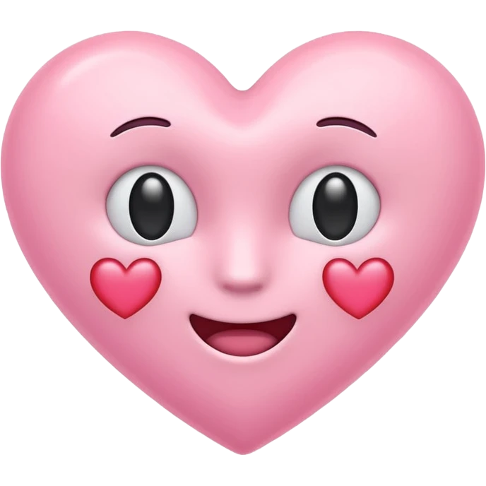 Pastel pink emoji heart  emoji
