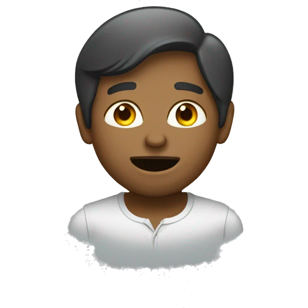 девушка нажимает на телефон в руке emoji