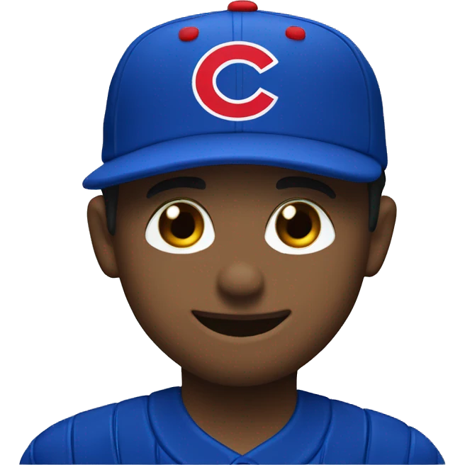 Cubs baseball hat emoji