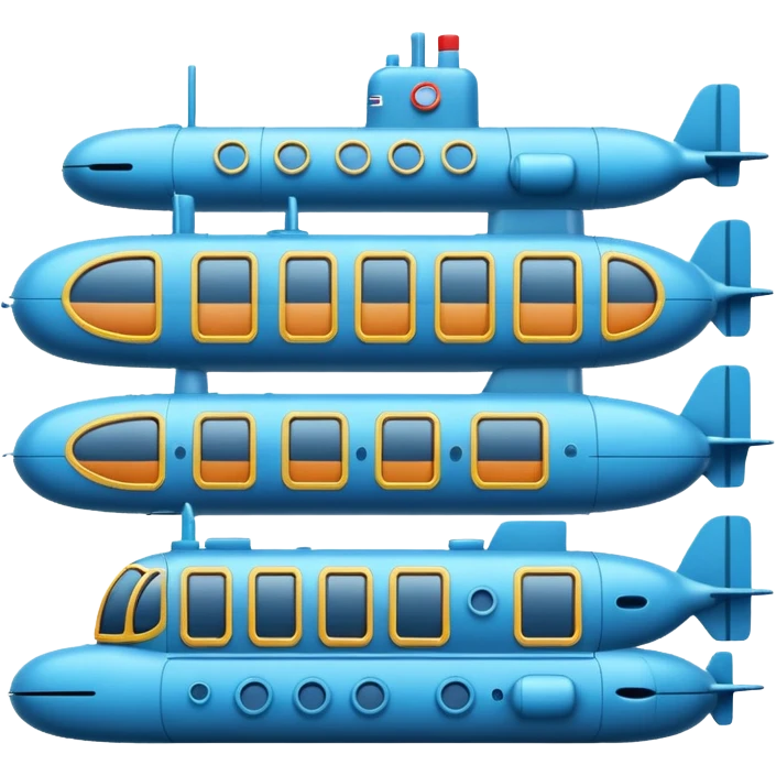 submarine floorplan, interior cutaway, labeled rooms, technical drawing, flat simple emoji style emoji