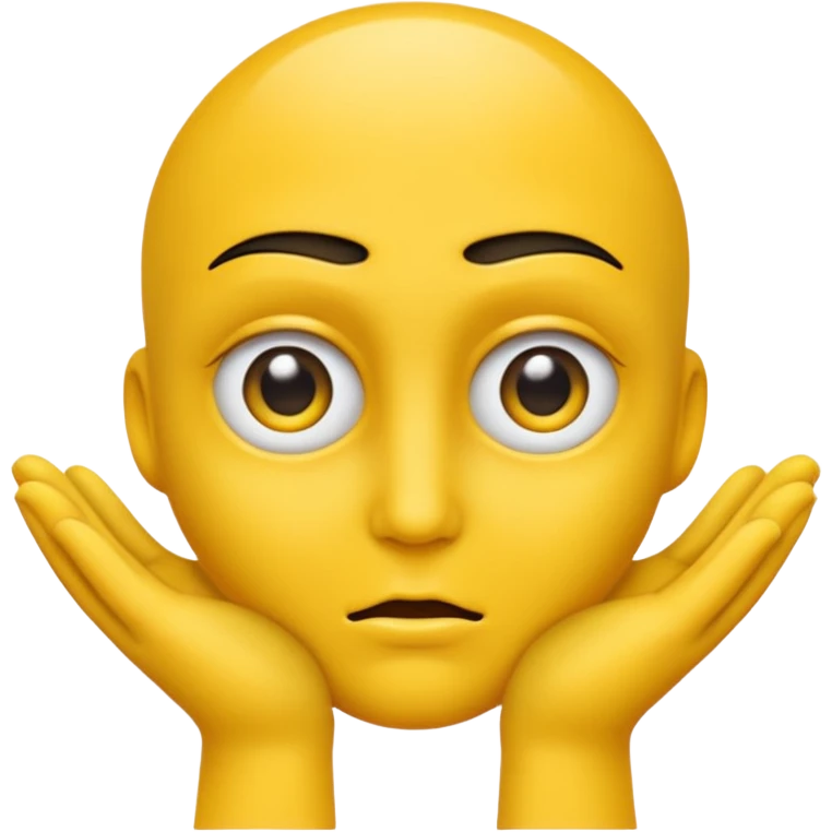 Visage jaune qui se frotte les mains avec un regard vicieux emoji
