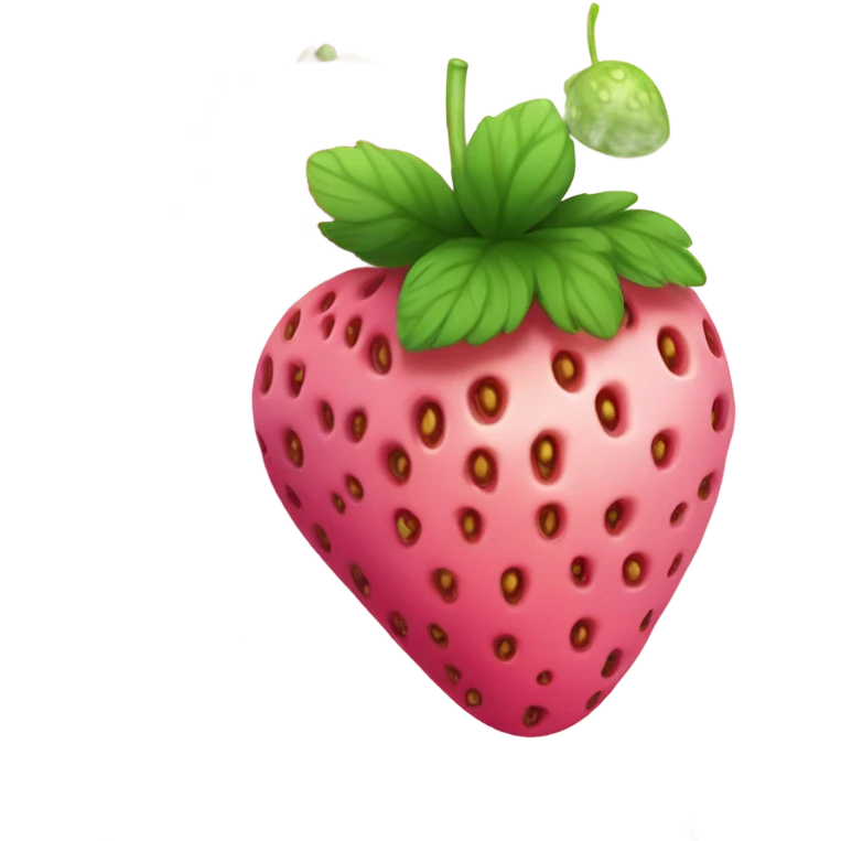 Pink strawberry  emoji