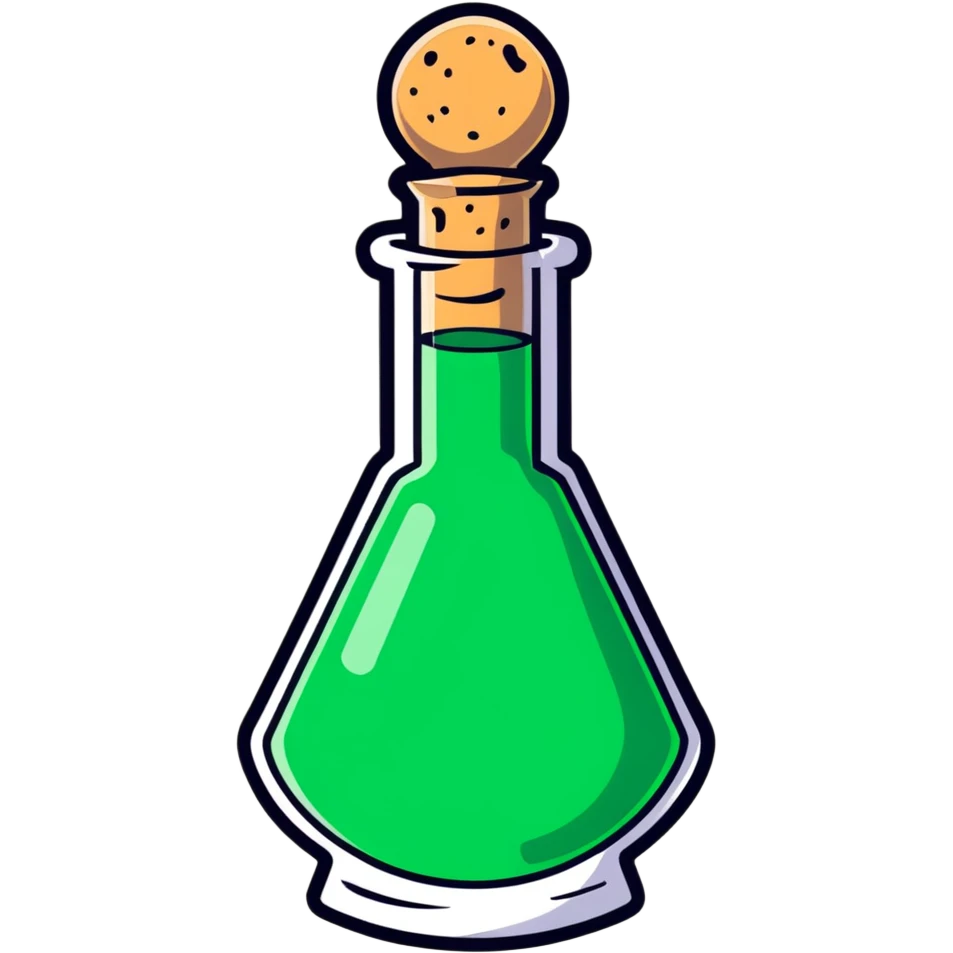fantasy healing potion with cork stopper emoji