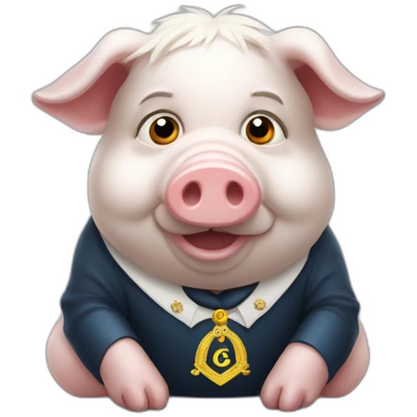 ukranian pig freemason emoji