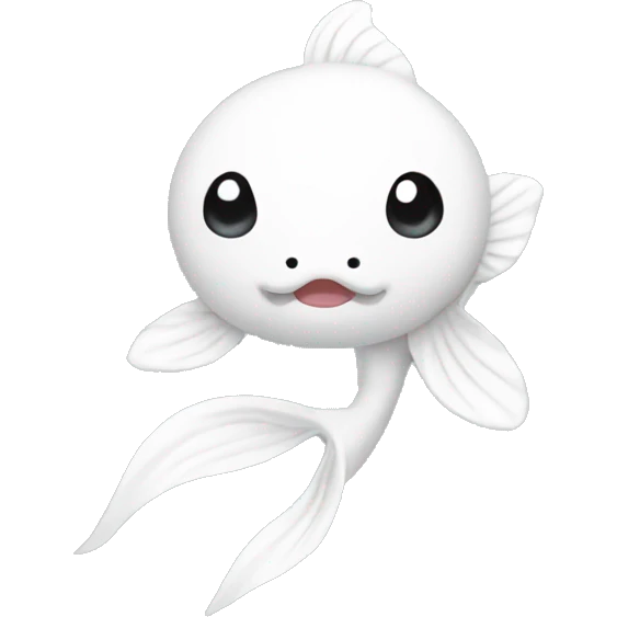 White koi  emoji