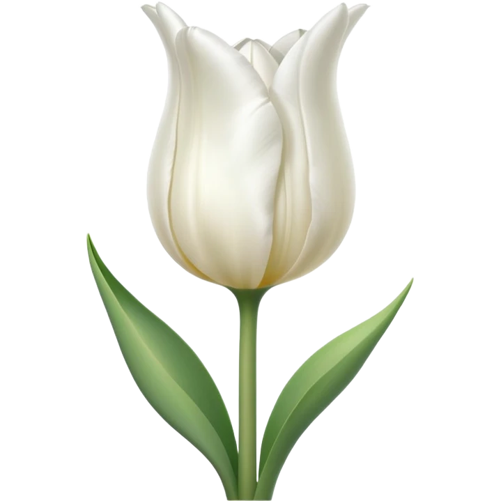 White tulip emoji