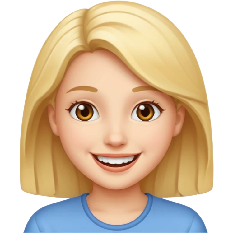 Girl happy emoji