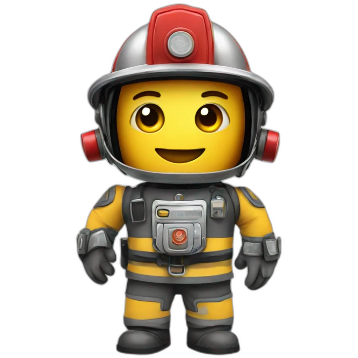 fireman robot emoji