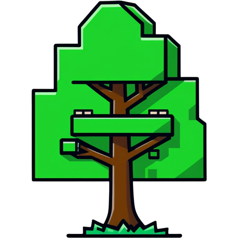 Minecraft tree emoji