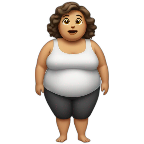 fat-woman emoji