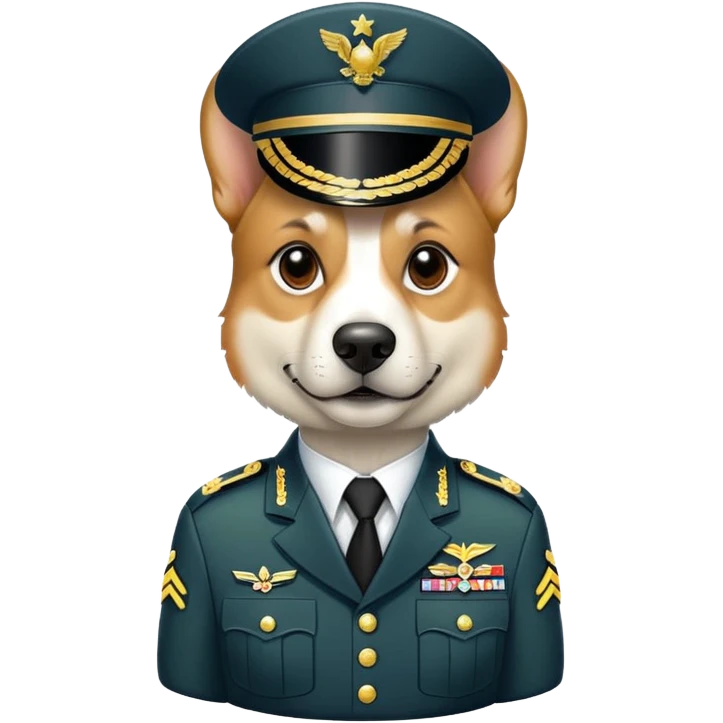 Army general dog emoji