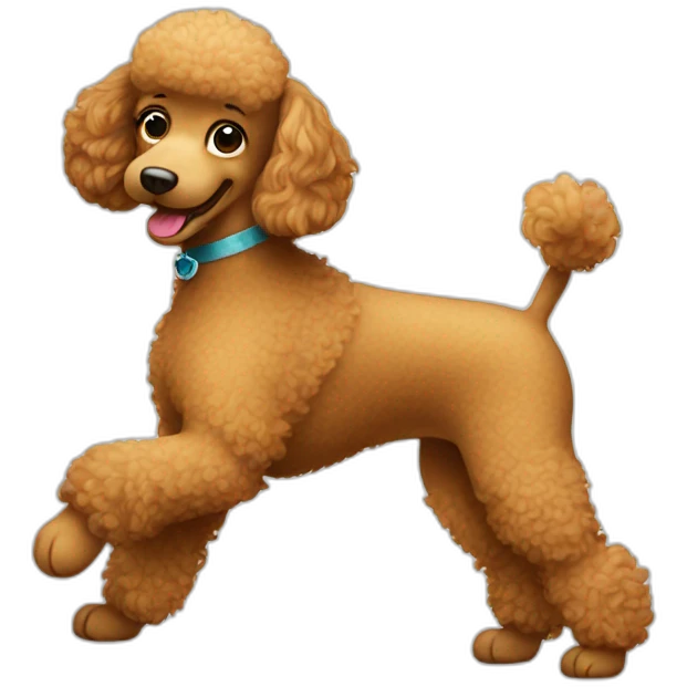 Dancing poodle emoji