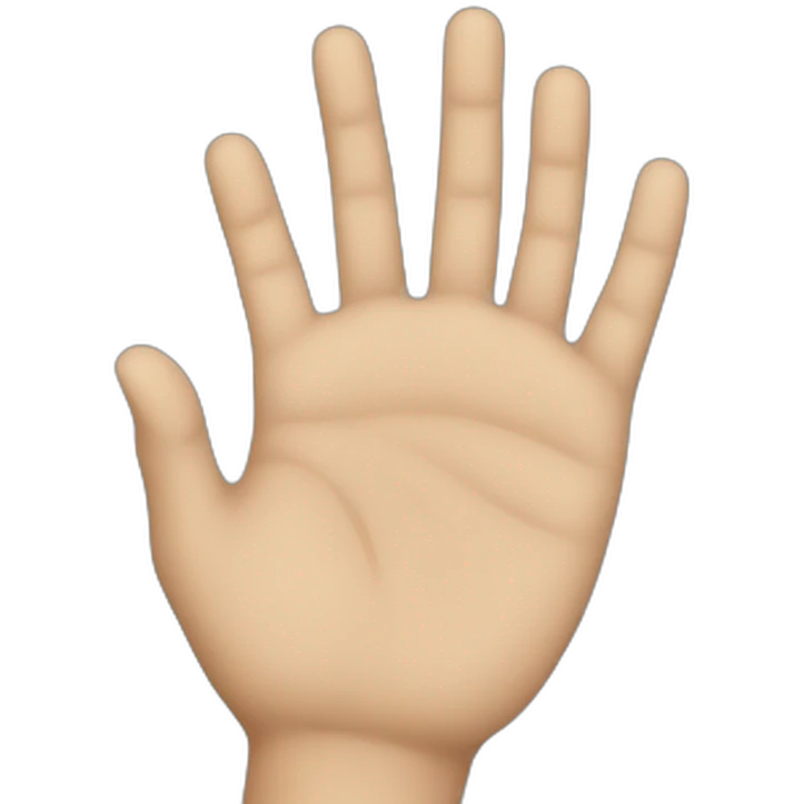 Hand stopping emoji