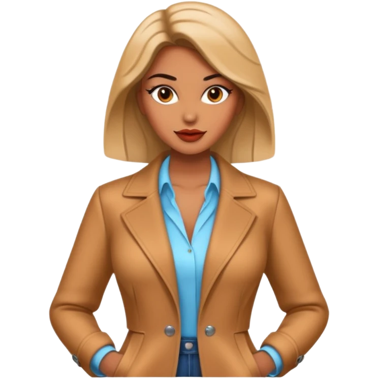 Modelo fashion estilo Mujer gigante emoji