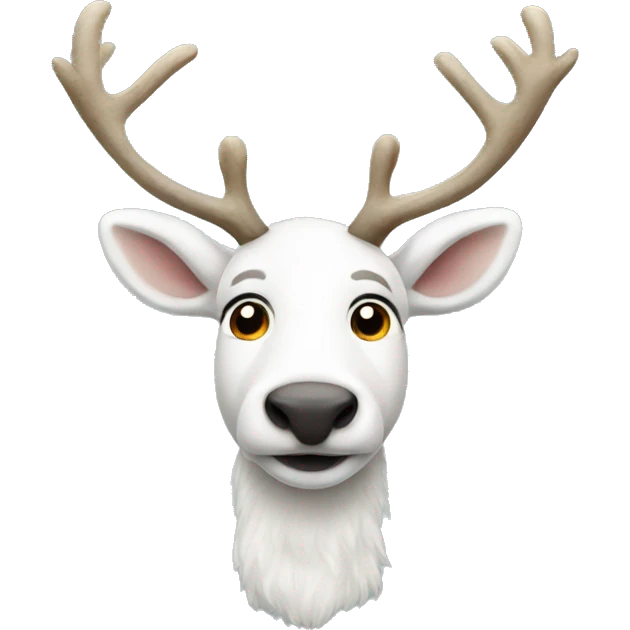 White reindeer emoji